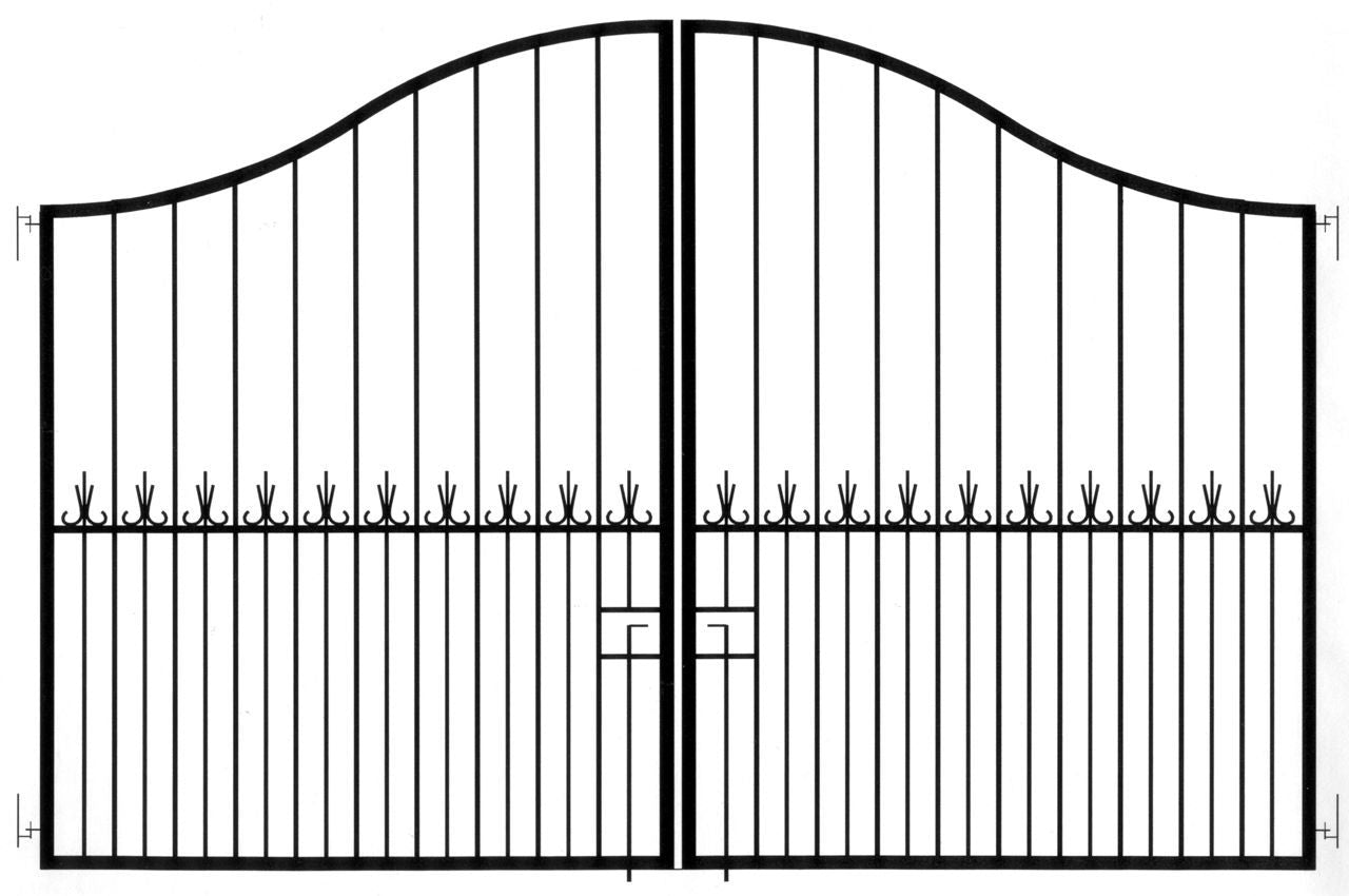 Black Driveway Gate 3000mm x 2000mm