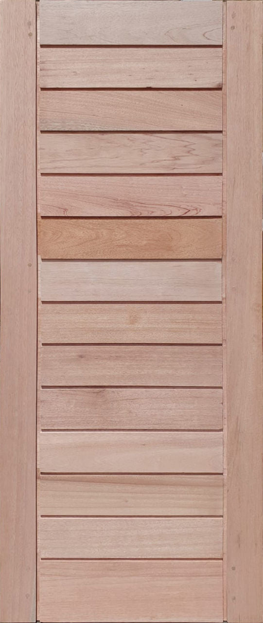 Horizontal Slatted Meranti Door 813 X 2032