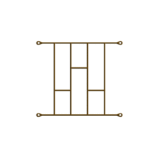 Brick Burglar Guard - 530mm x 450mm Bronze