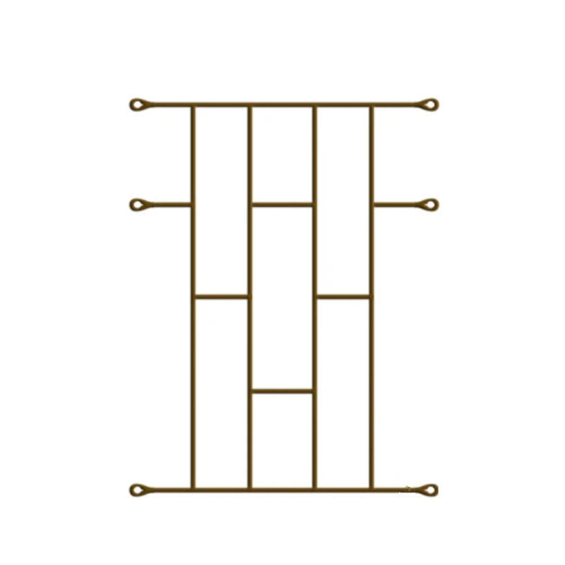 Brick Burglar Guard - 530mm x 700mm Bronze