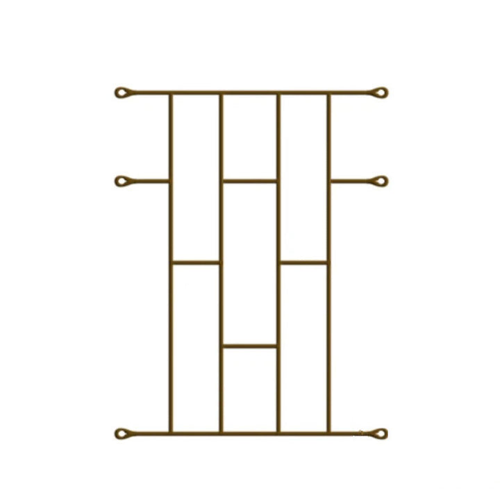 Brick Burglar Guard - 530mm x 700mm Bronze