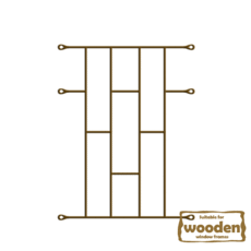 Brick Burglar Guard - 530mm x 700mm Bronze