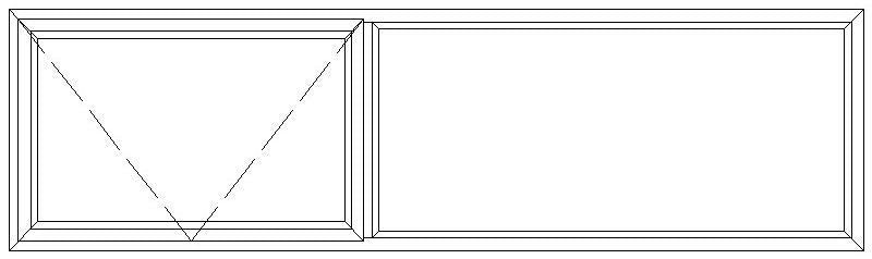 PT216 Aluminium Top Hung Window