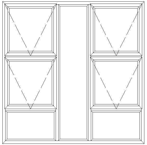 P4TT1515 Aluminium Top Hung Window