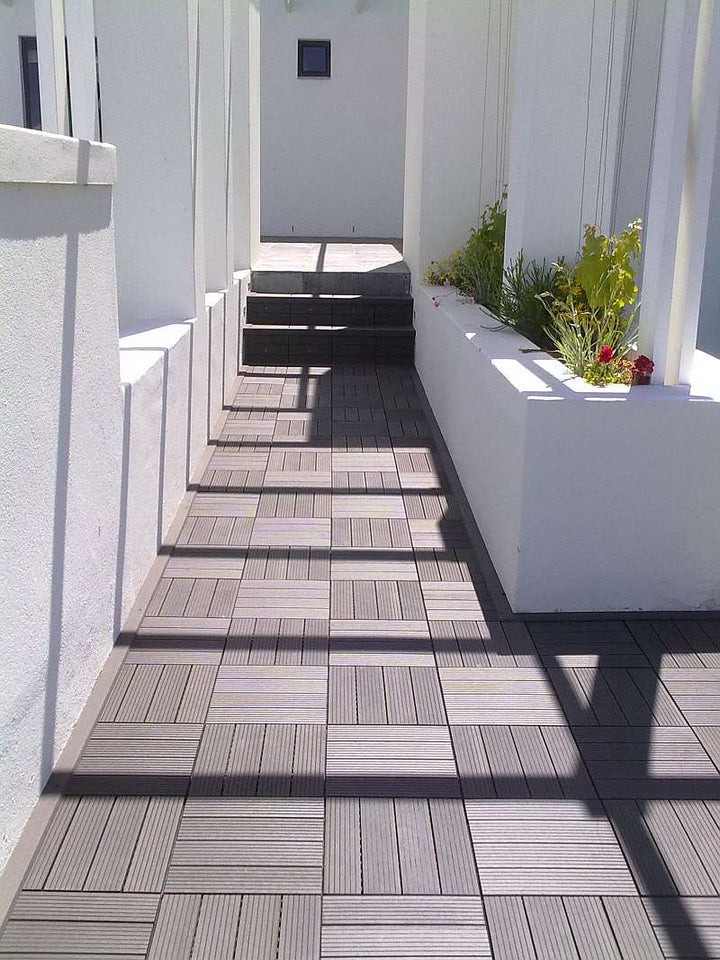 Grey DIY Decking Tile (Price is for a single 300mm X 300mm Tile)