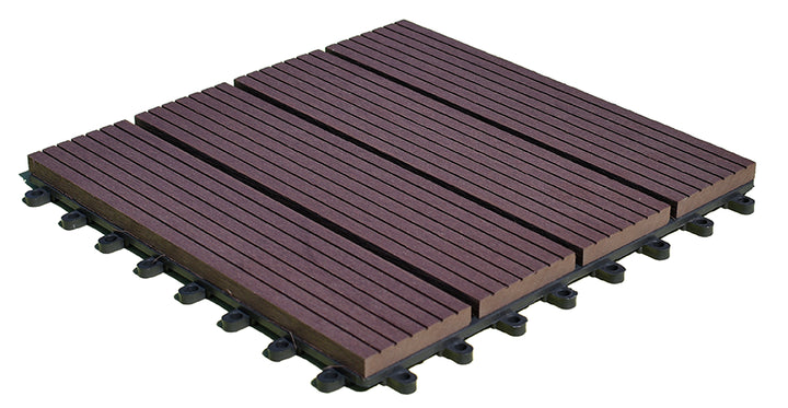 Brown DIY Decking Tile (Price is for a single 300mm X 300mm Tile)