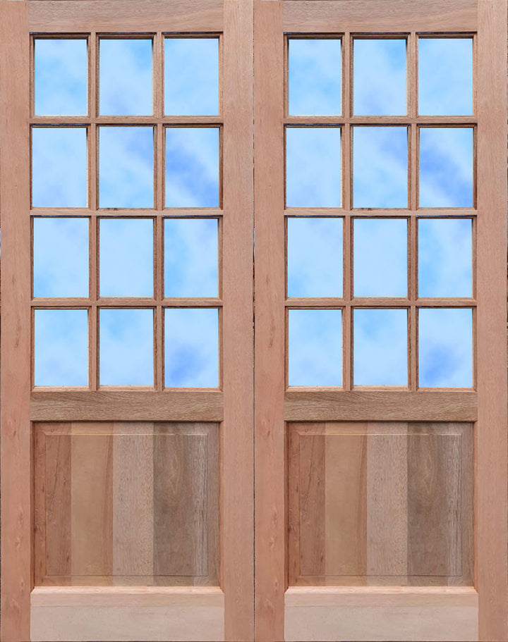 Pair of Strongwood Top Panel Bottom doors 1613 x 2032
