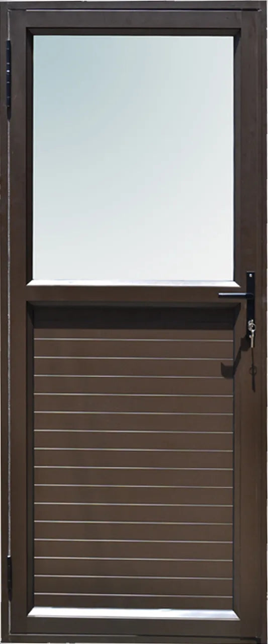 Glass Top Aluminium Panel Door 900 X 2100