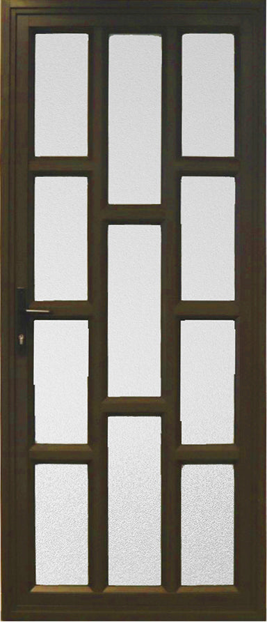 Staggered Glass Panel Door 900 X 2100