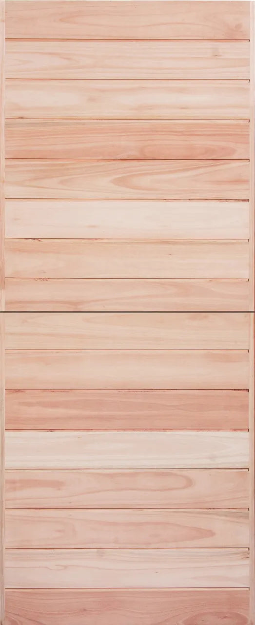 Hardwood 2CE Horizontal Slatted Stable Door 813 X 2032