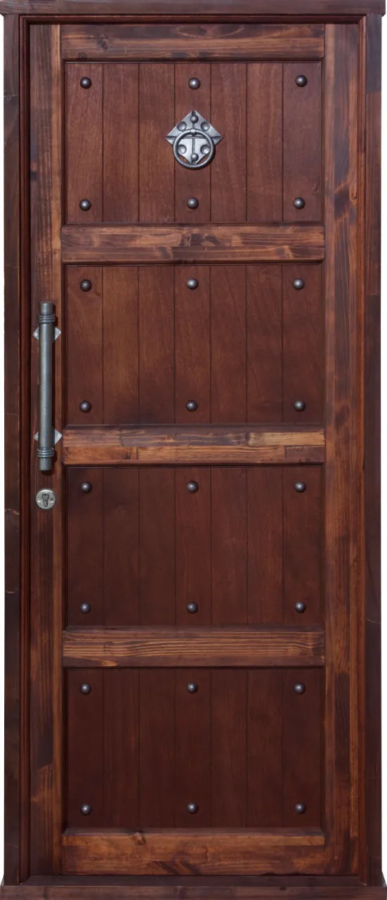 Pre Hung Ebony Studded Door 813 X 2032