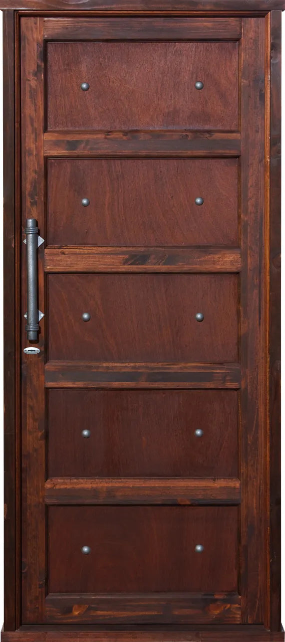 Pre Hung Ebony Studded Vintage 813 X 2032