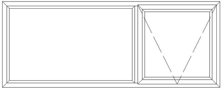 Window Pt156 Kenzo PT156 Aluminium Top Hung Window 30.5mm