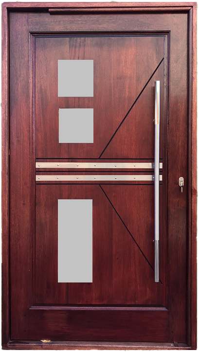 A2 Pre Hung Pivot Door with Inlay 1200W X 2120