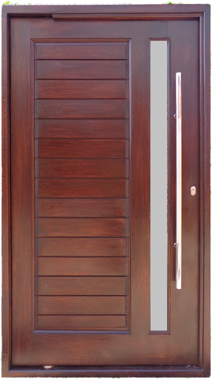 A4 Slatted & Glass Pre Hung Pivot Door 1200W X 2120