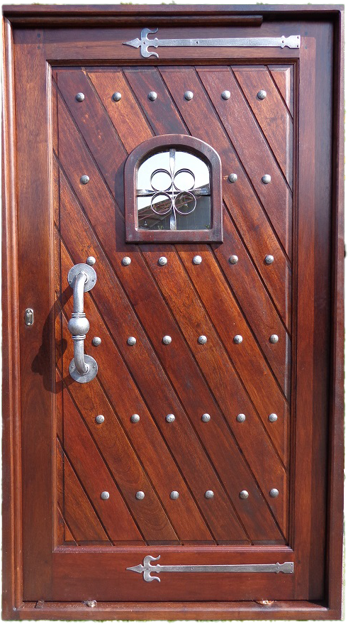 A5 Pre Hung Pivot Door Diagonal with Studs 1200W X 2120H