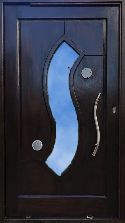 A10 Pre Hung Panel & S Glass Pivot Door 1200W X 2120H