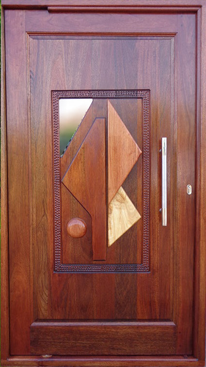 B20 Panel & Glass Pivot Door 1200W X 2120H