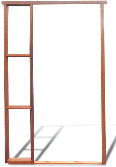 Single wooden sidelight LH 1219W X 2076H