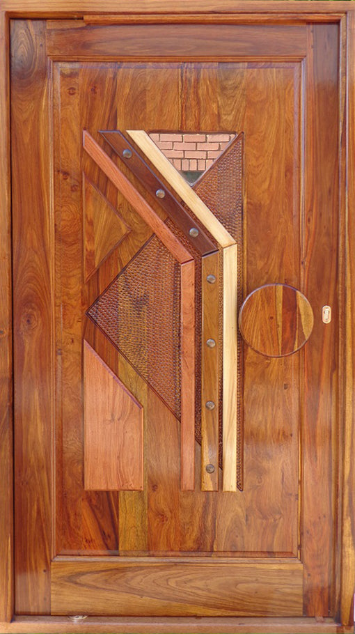 C10 Raised Pattern & Stud Pivot Door 1200W X 2120H