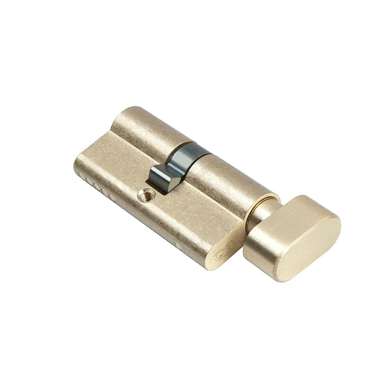 QS1108SB Satin Brass Knob Cylinder