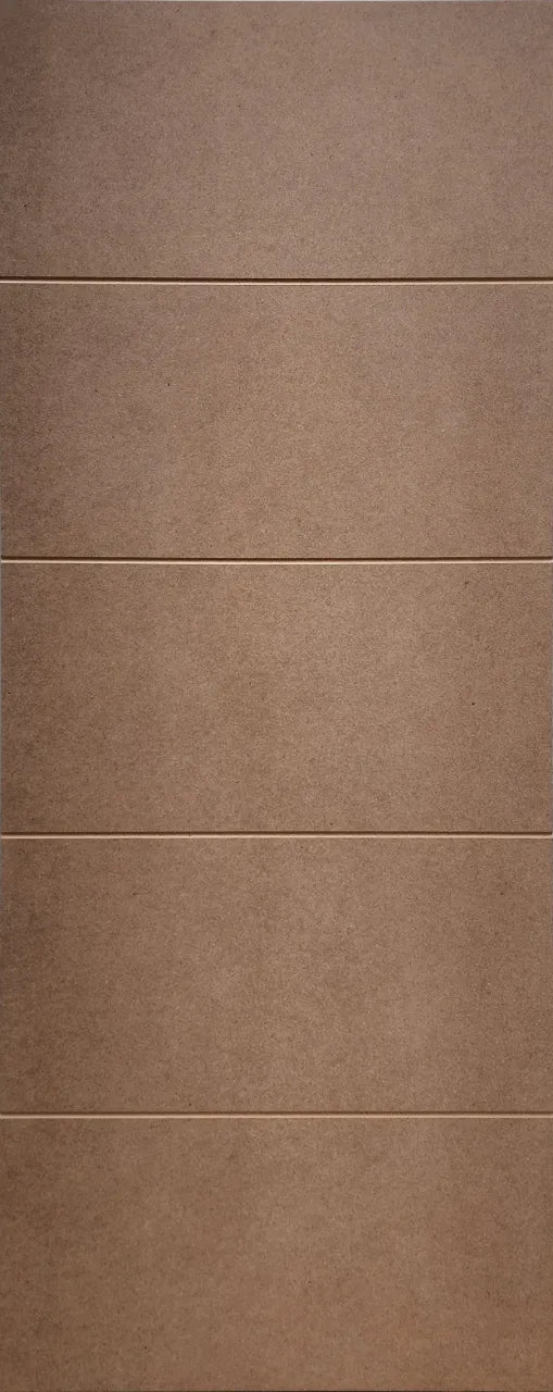 762mm wide MDF door with 4 horizontal grooves