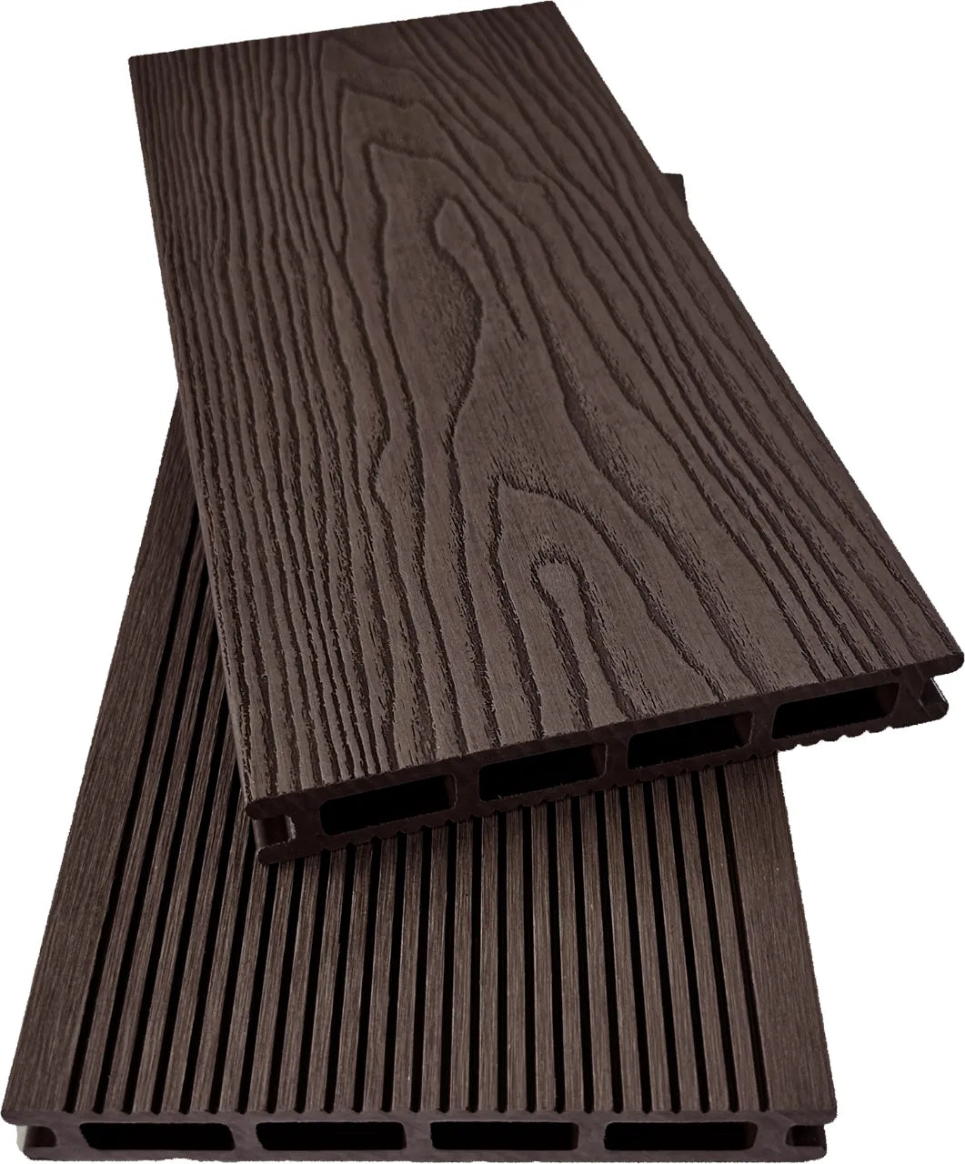 4 Everdeck® Chocolate Brown Wood Grain Composite Decking Board