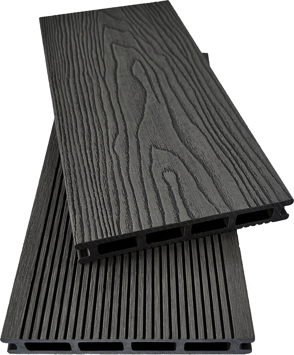 4 Everdeck® Charcoal Grey Wood Grain Composite Decking Board