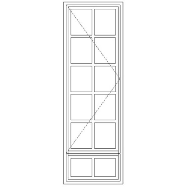 BD51/G Small Pane 574W X 1765H