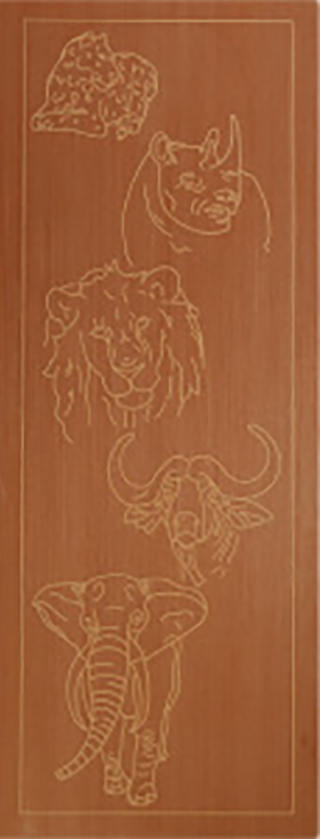 Engraved Big 5 813 X 2032