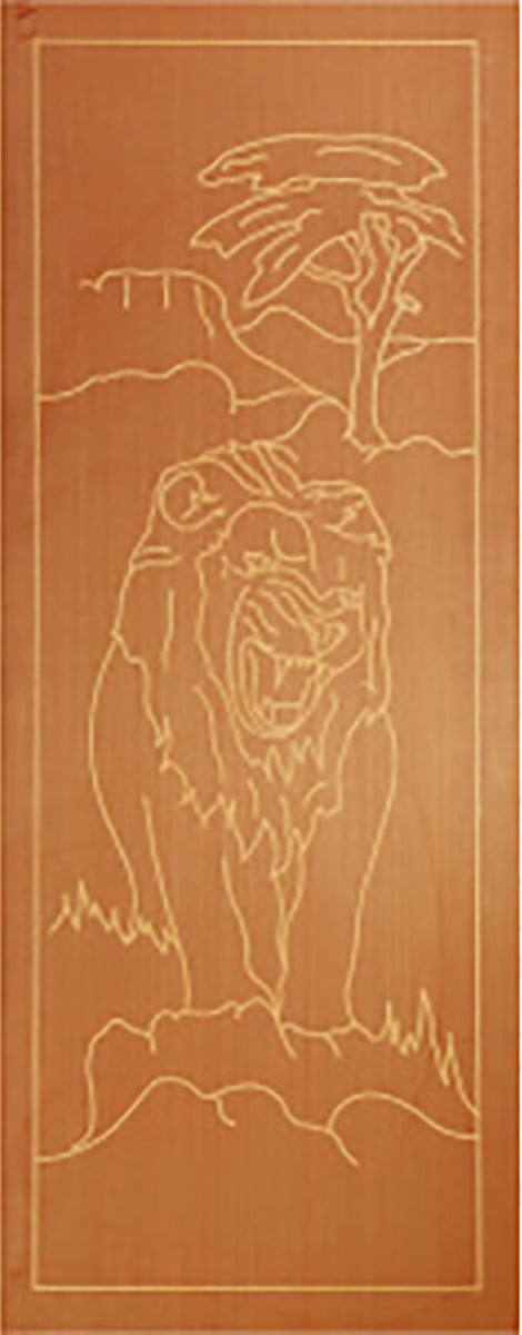 Engraved Lion Door 813 X 2032