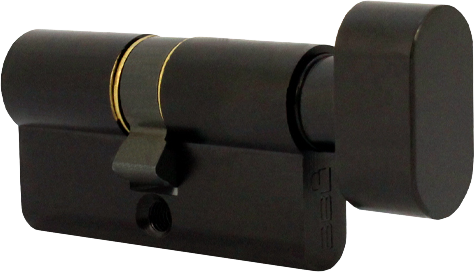 BBL 65mm Knob Euro Profile Cylinder with anti-pick pins and knob operation"