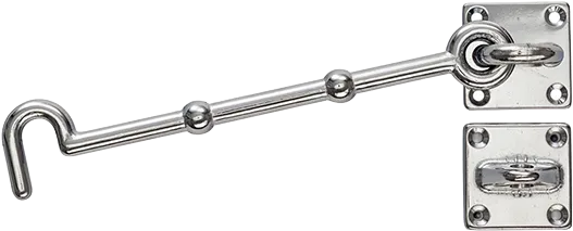 BBL 150mm cabin hook in satin nickel finish with fixing screws included