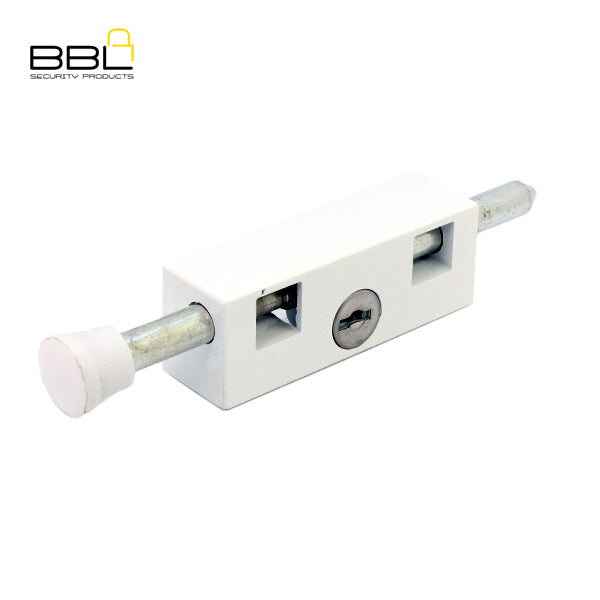 BBL Door Bolt Patio Lock in White – model BBL401WHT-1
