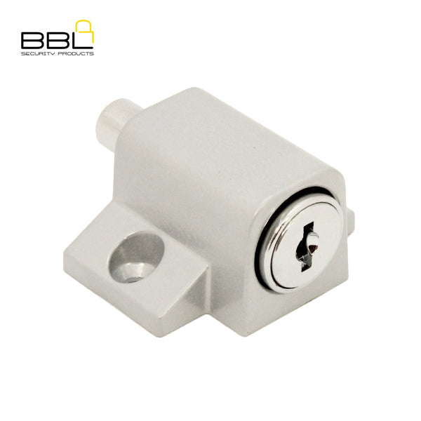 BBL Push Lock Patio Lock in Silver