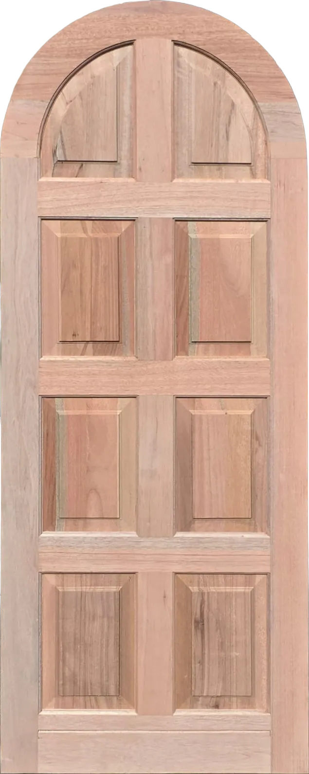8 Panel Arched Wooden Door