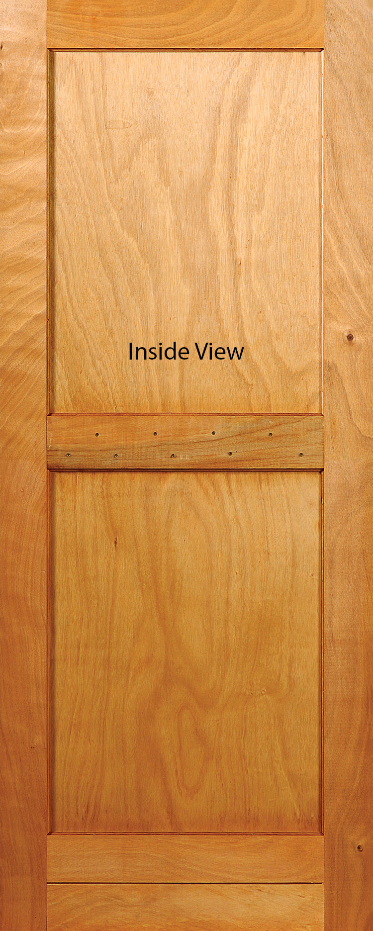 Swartland Winsters PD1/PB hardwood exterior door with ply back panel – inside view, 813 x 2032mm (South Africa)
