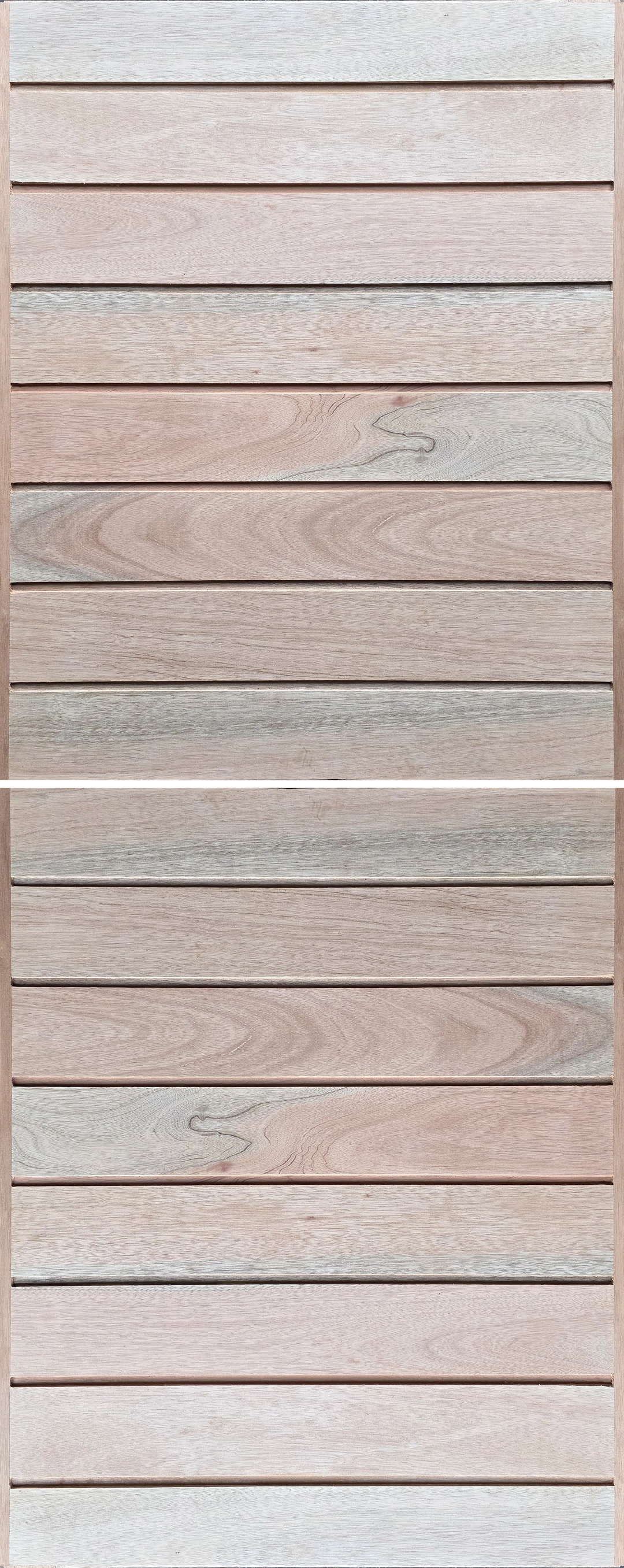 Semi Solid Meranti Timber Horizontal Slatted Stable Door 813 X 2032