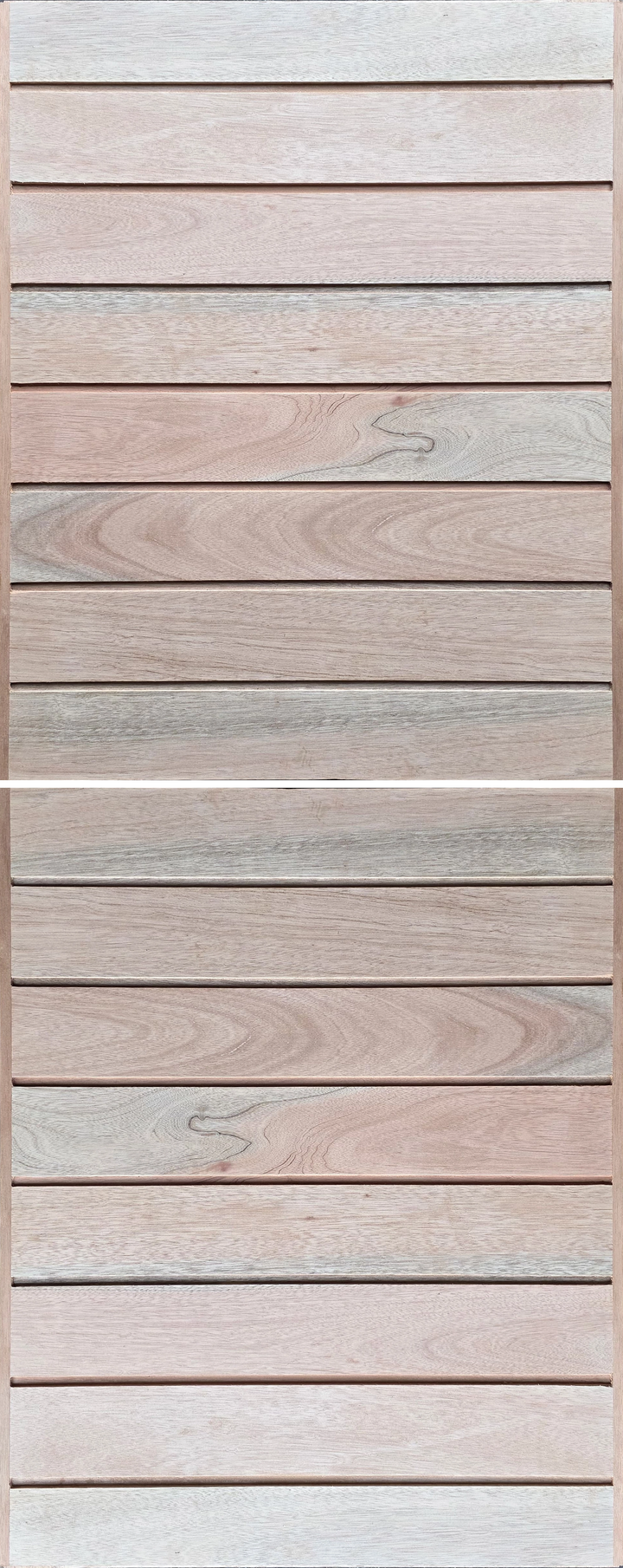 Semi Solid Meranti Timber Horizontal Slatted Stable Door 813 X 2032