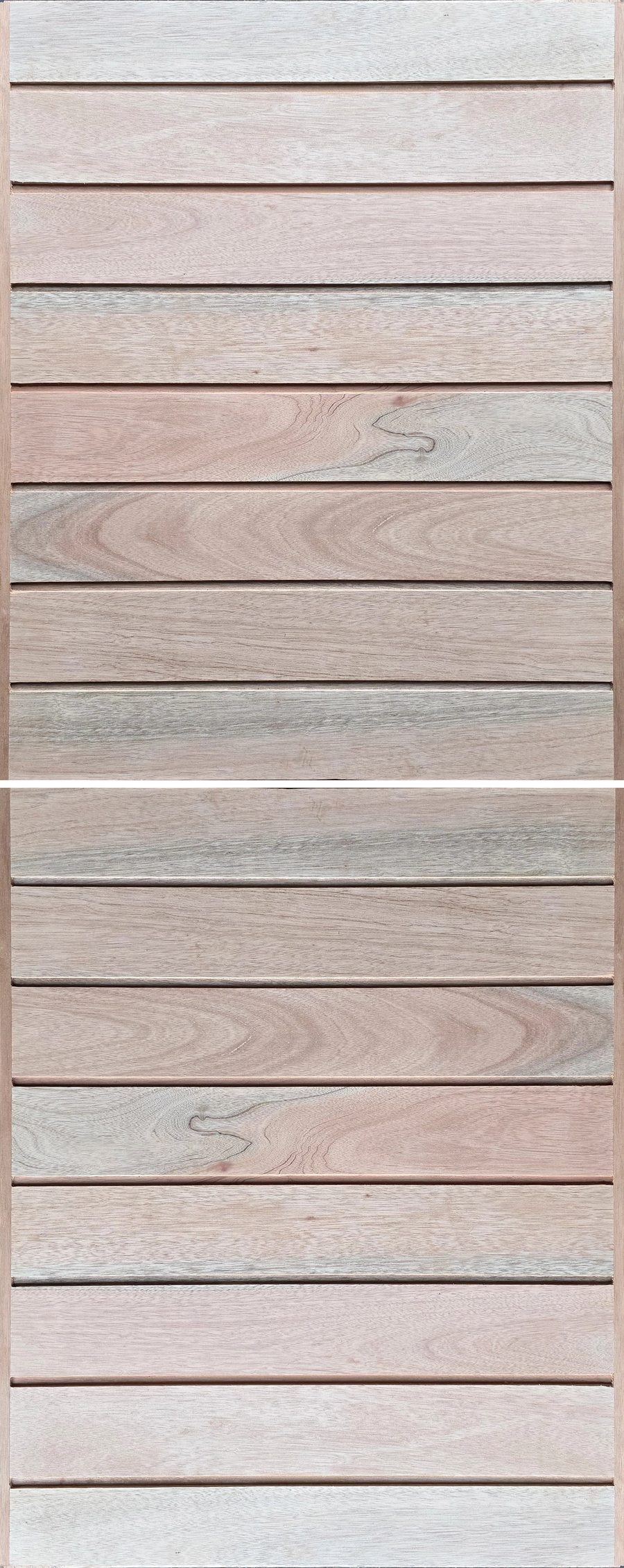 Semi Solid Meranti Timber Horizontal Slatted Stable Door 813 X 2032
