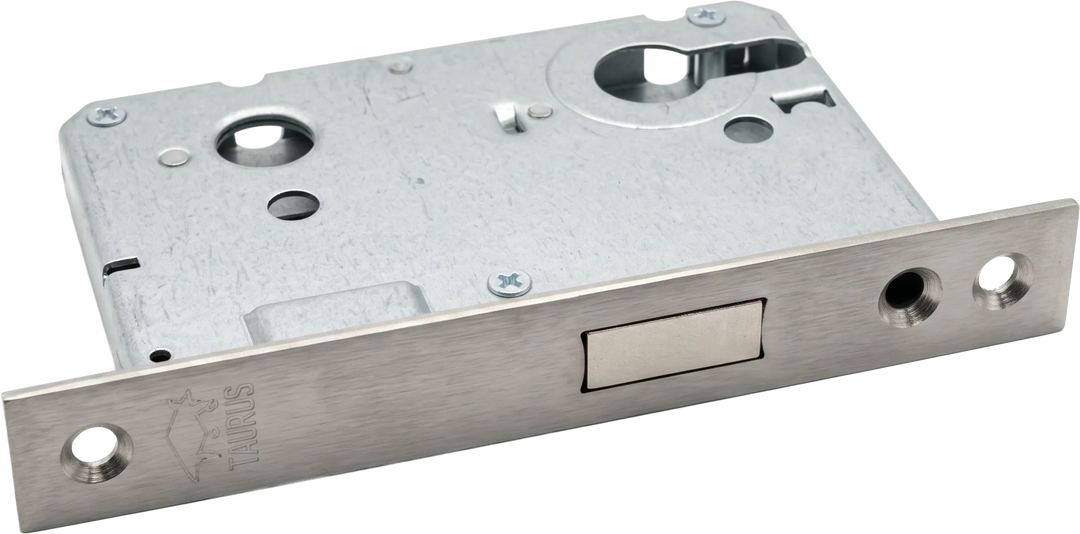 TAURUS cylinder deadlock with stainless-steel forend for timber doors