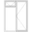 Diagram showing the layout of the WD52F Full Pane Window measuring 1060mm x 1460mm 