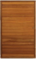 Picture of Semi Solid Horizontal Slatted Pivot Door Pre-Hung in Frame 1500 X 2032