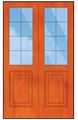 Picture of Pair of Small Pane top solid bottom doors 1210W x 2032H