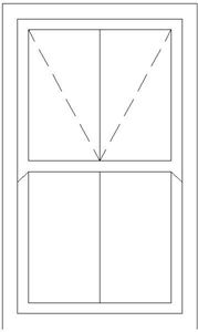 Picture of 900W X 1500H Victorian Mock Sash Window