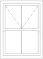 Picture of 1200W X 1500H Victorian Mock Sash Window