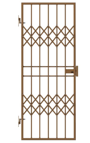 Picture of Trellis Bronze Lockable Security Gate 770mm x 1950mm
