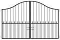 Picture of Black Driveway Gate 3000mm x 2000mm