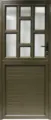 Picture of Staggered Glass Top Aluminium Panel Stable Door 900 X 2100