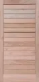 Picture of Horizontal Slatted Door Pre-Hung in frame 1200 X 2400
